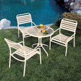 outdoor strap table and chairs