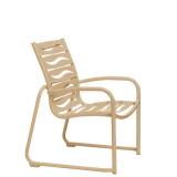 outdoor dining chair with sled base wave